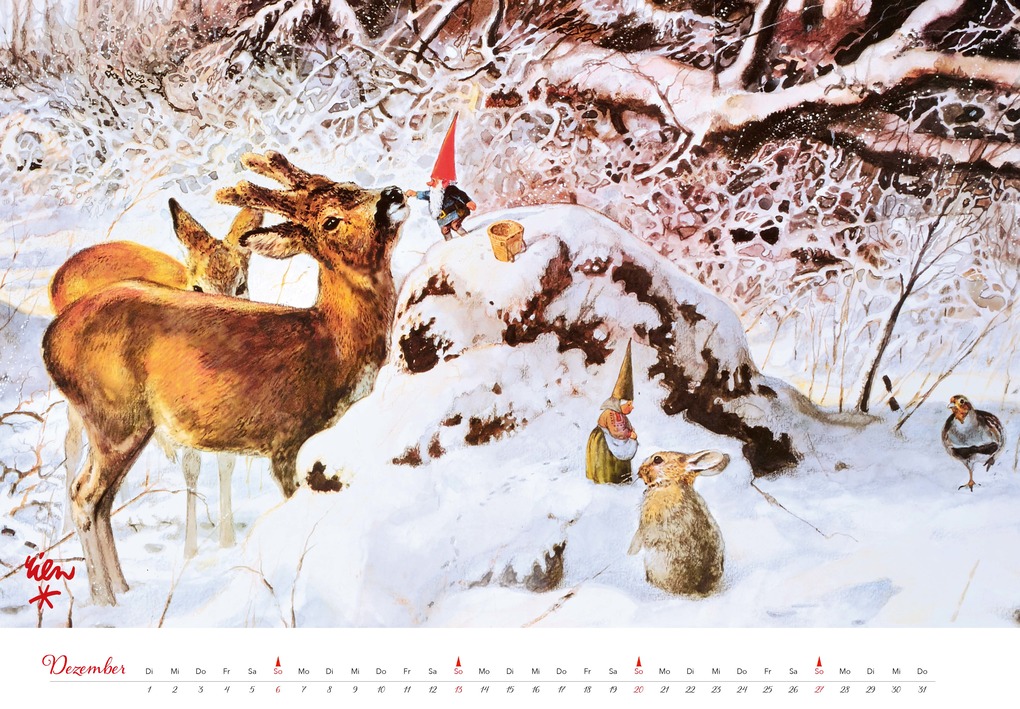 Weitere Ansicht: Heinzelmännchen Kalender 2026 | Rien Poortvliet