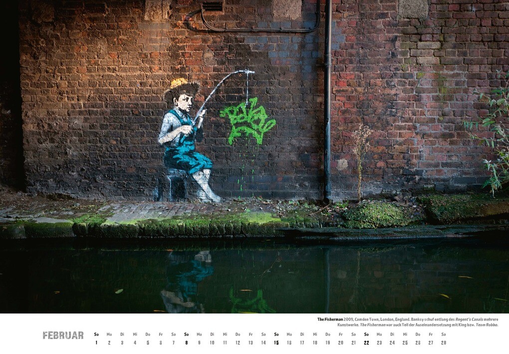 Weitere Ansicht: Banksy Kalender 2026 Mittelformat