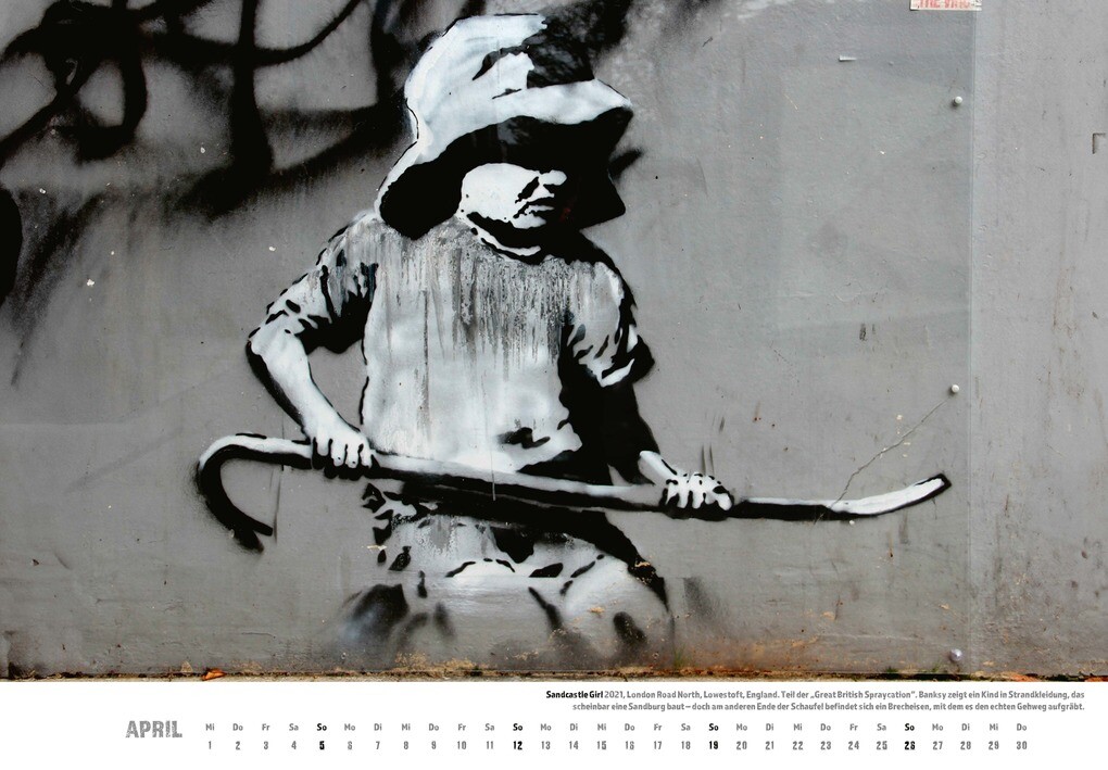 Weitere Ansicht: Banksy Kalender 2026 Mittelformat