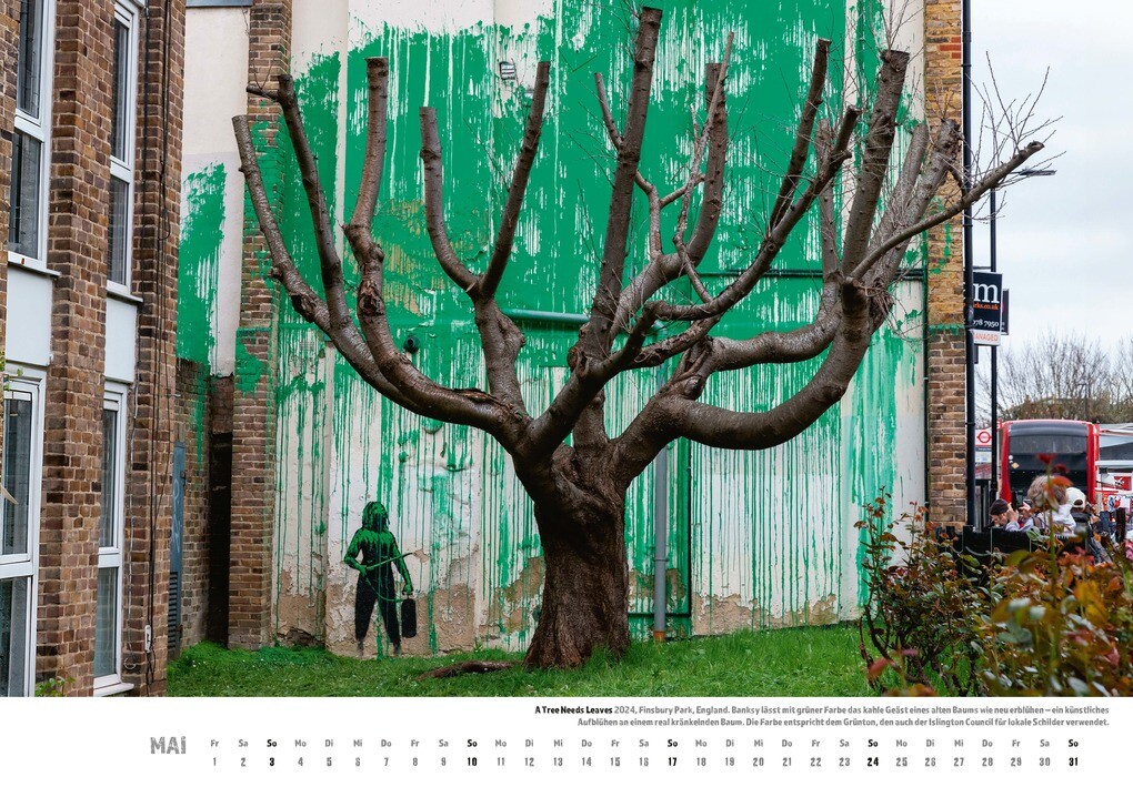 Weitere Ansicht: Banksy Kalender 2026 Mittelformat