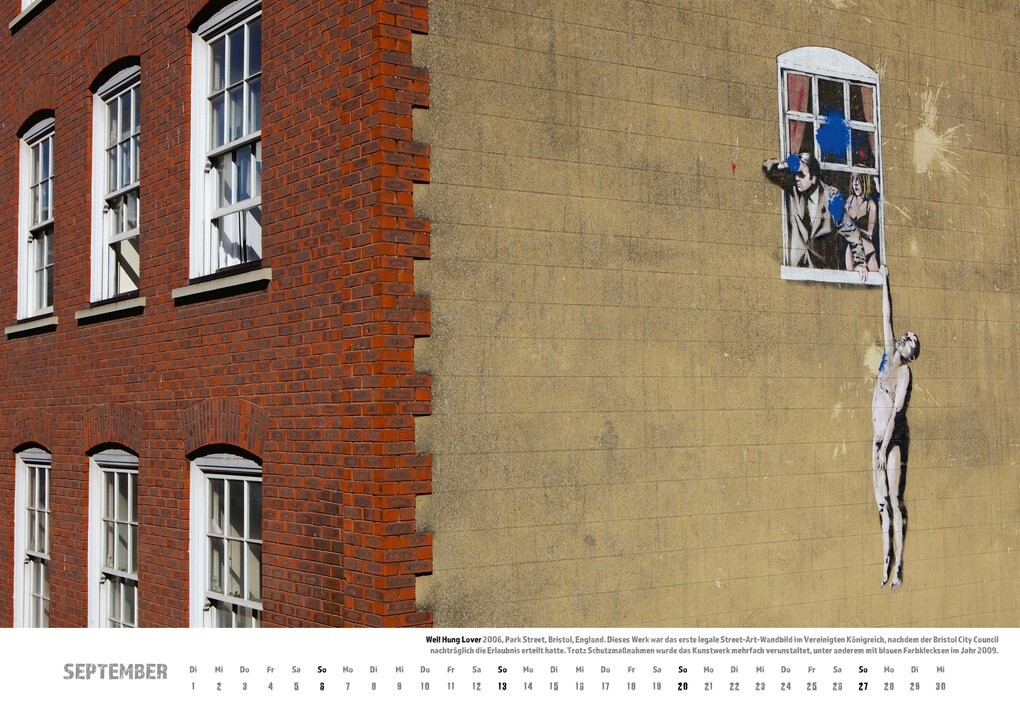 Weitere Ansicht: Banksy Kalender 2026 Mittelformat