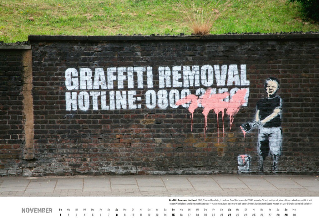 Weitere Ansicht: Banksy Kalender 2026 Mittelformat