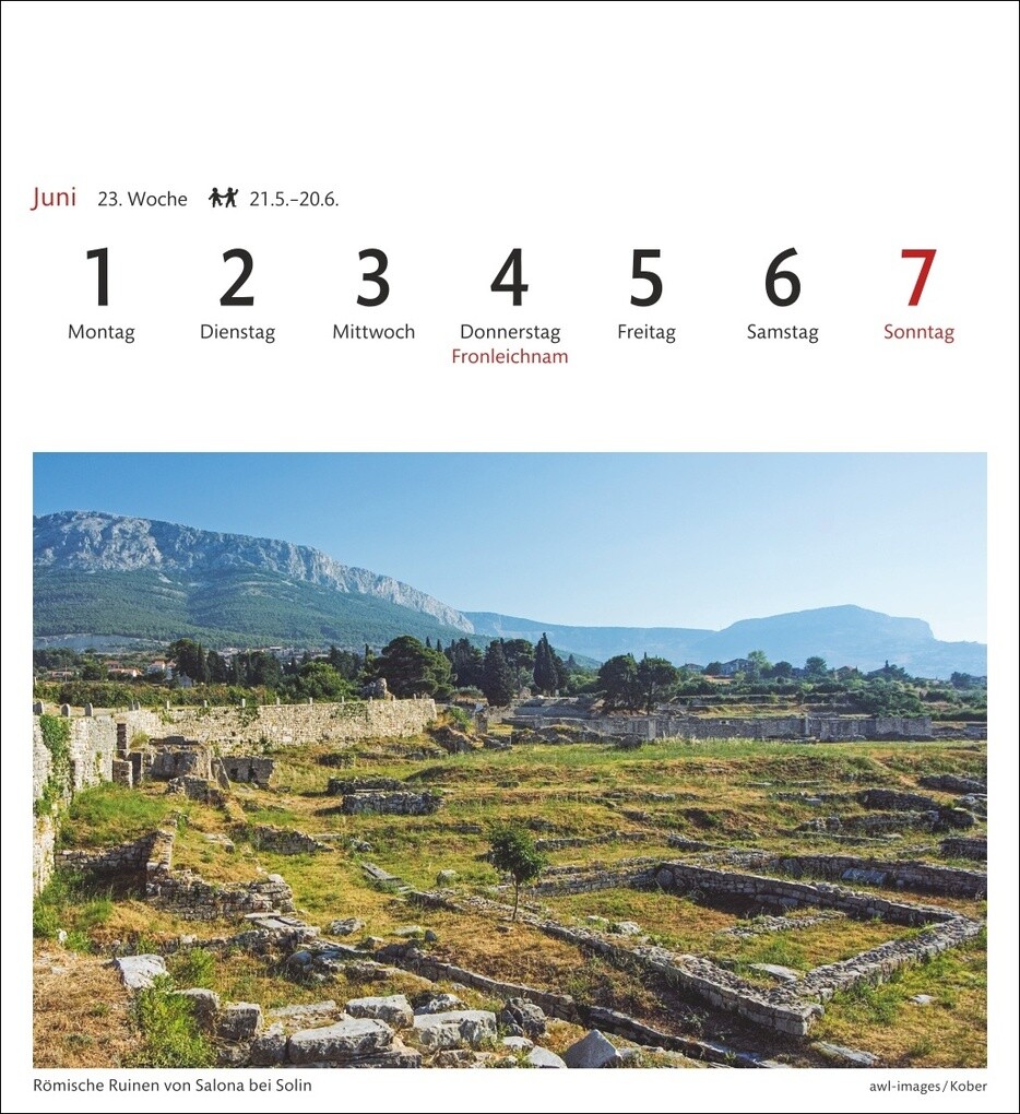 Weitere Ansicht: Kroatien Sehnsuchtskalender 2026 - Wochenkalender mit 53 Postkarten