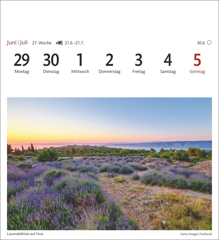 Weitere Ansicht: Kroatien Sehnsuchtskalender 2026 - Wochenkalender mit 53 Postkarten