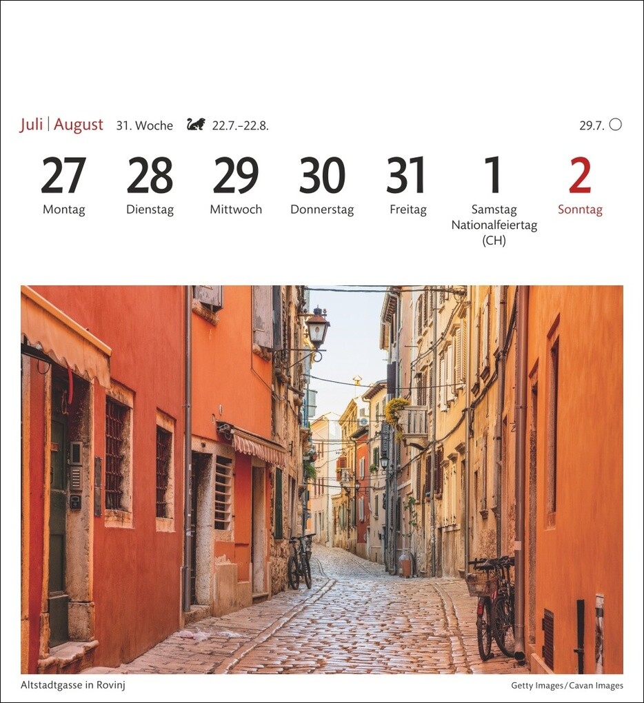 Weitere Ansicht: Kroatien Sehnsuchtskalender 2026 - Wochenkalender mit 53 Postkarten