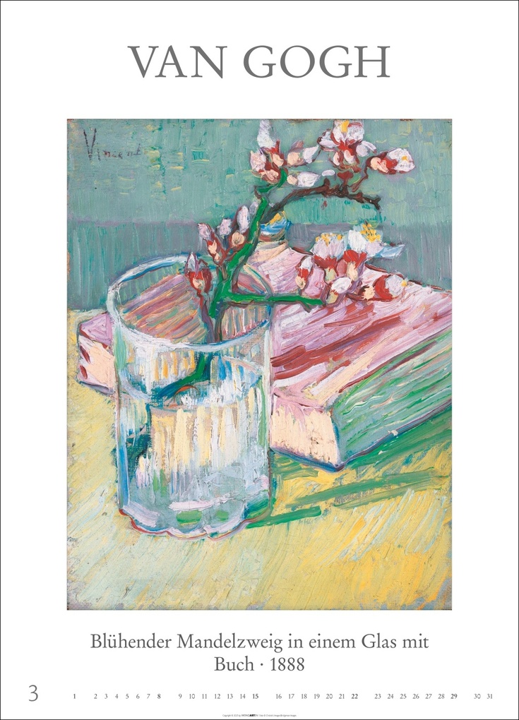 Weitere Ansicht: Poster Art Kalender 2026 - Monet, Van Gogh, Matisse, Kandinsky