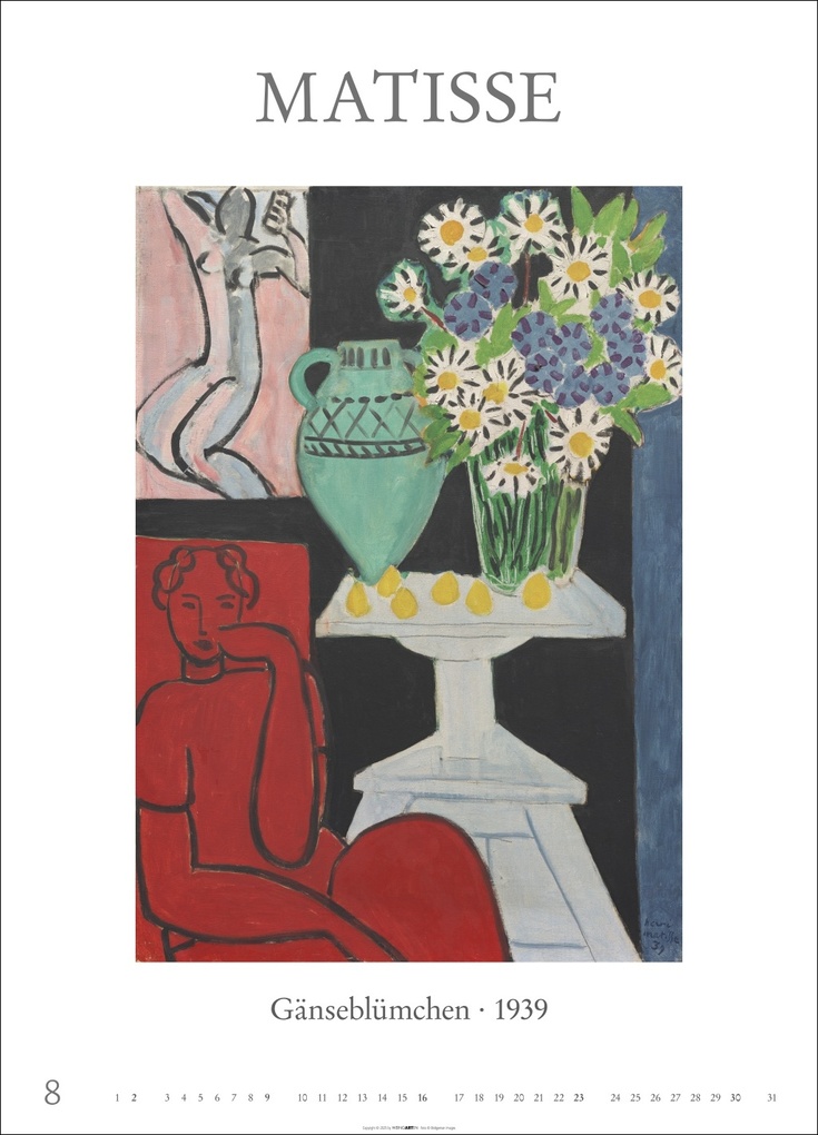 Weitere Ansicht: Poster Art Kalender 2026 - Monet, Van Gogh, Matisse, Kandinsky