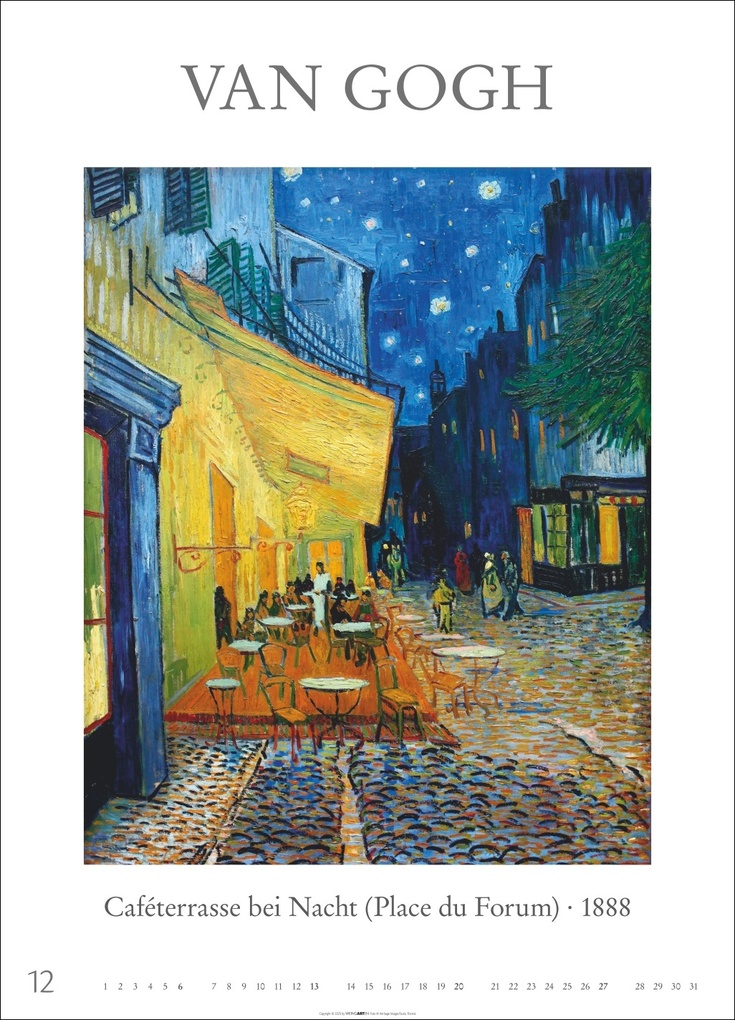Weitere Ansicht: Poster Art Kalender 2026 - Monet, Van Gogh, Matisse, Kandinsky