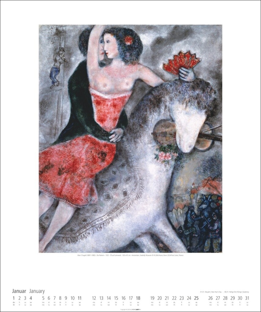 Weitere Ansicht: Marc Chagall Kalender 2026 | Marc Chagall