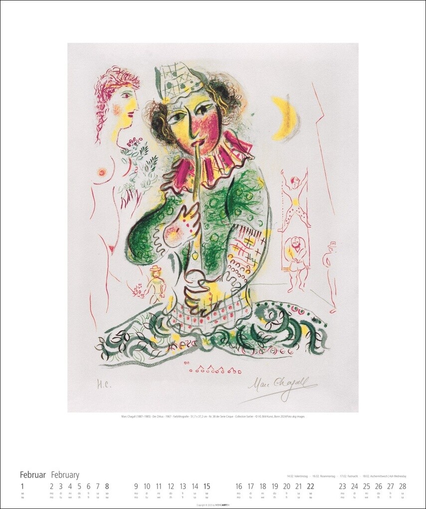 Weitere Ansicht: Marc Chagall Kalender 2026 | Marc Chagall