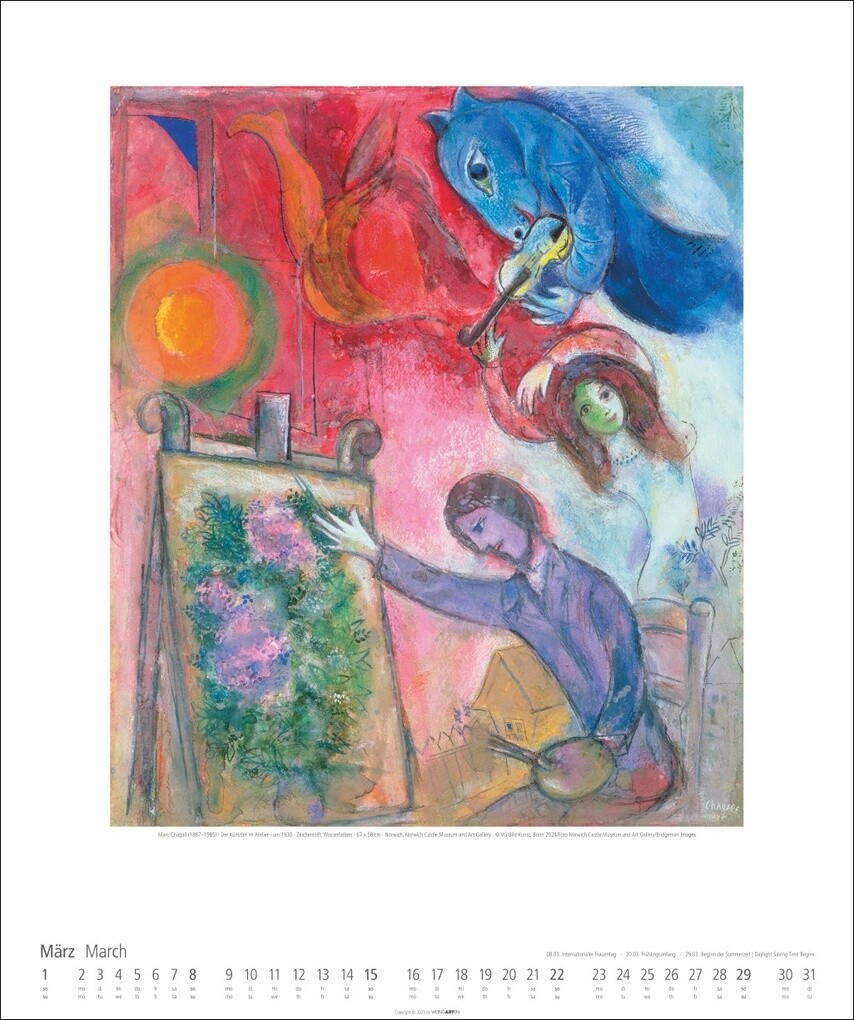 Weitere Ansicht: Marc Chagall Kalender 2026 | Marc Chagall