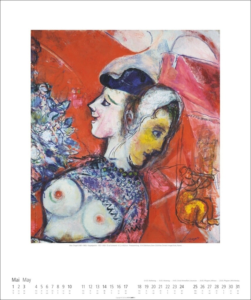 Weitere Ansicht: Marc Chagall Kalender 2026 | Marc Chagall
