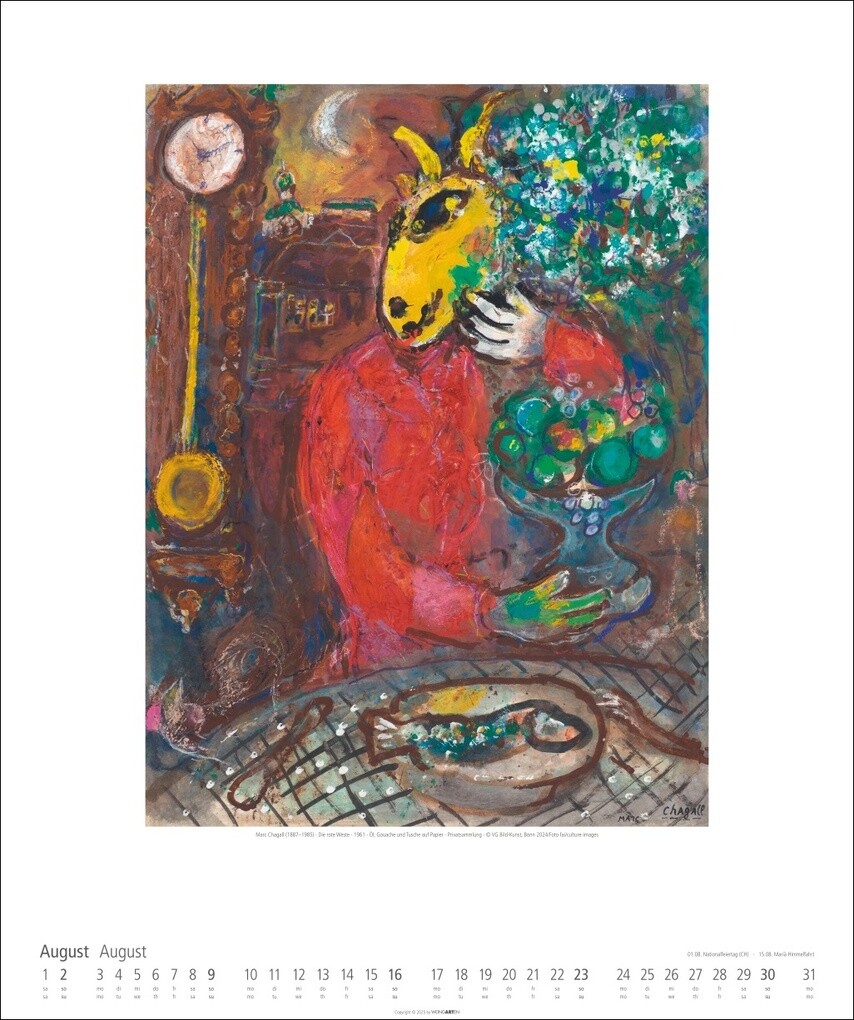 Weitere Ansicht: Marc Chagall Kalender 2026 | Marc Chagall