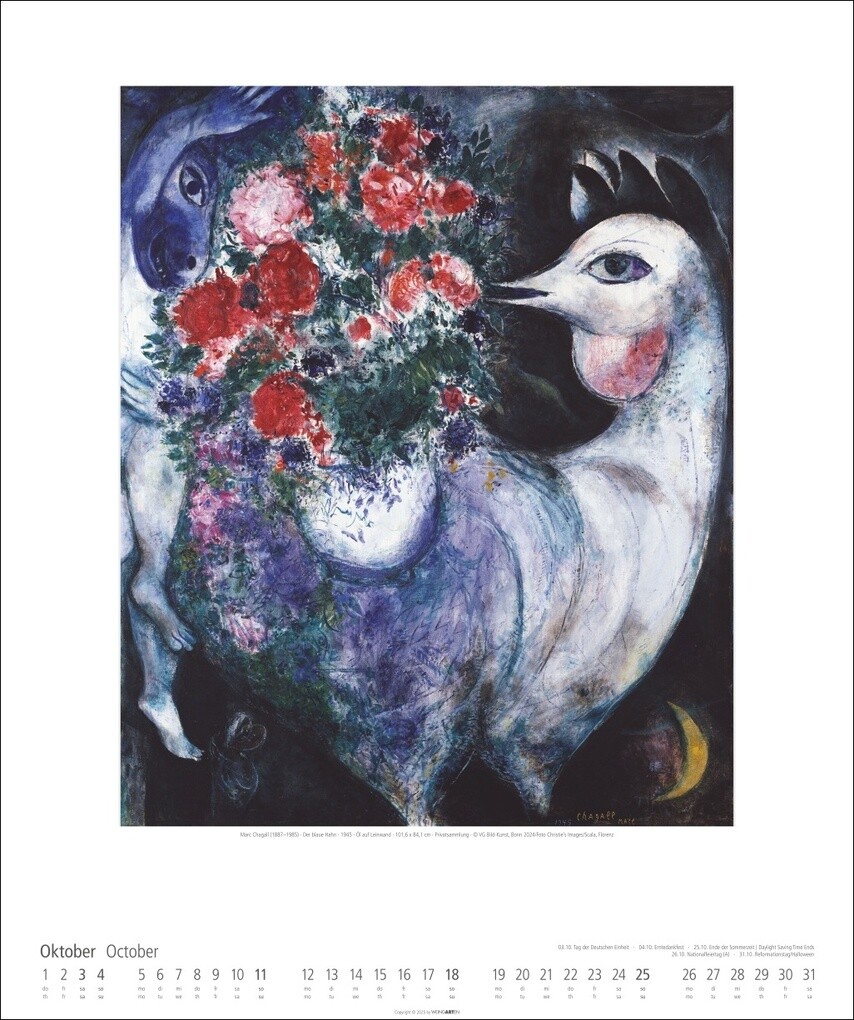 Weitere Ansicht: Marc Chagall Kalender 2026 | Marc Chagall