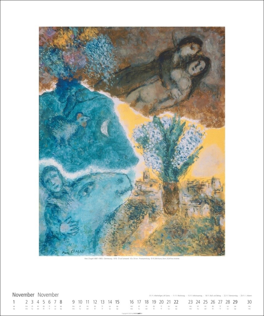 Weitere Ansicht: Marc Chagall Kalender 2026 | Marc Chagall