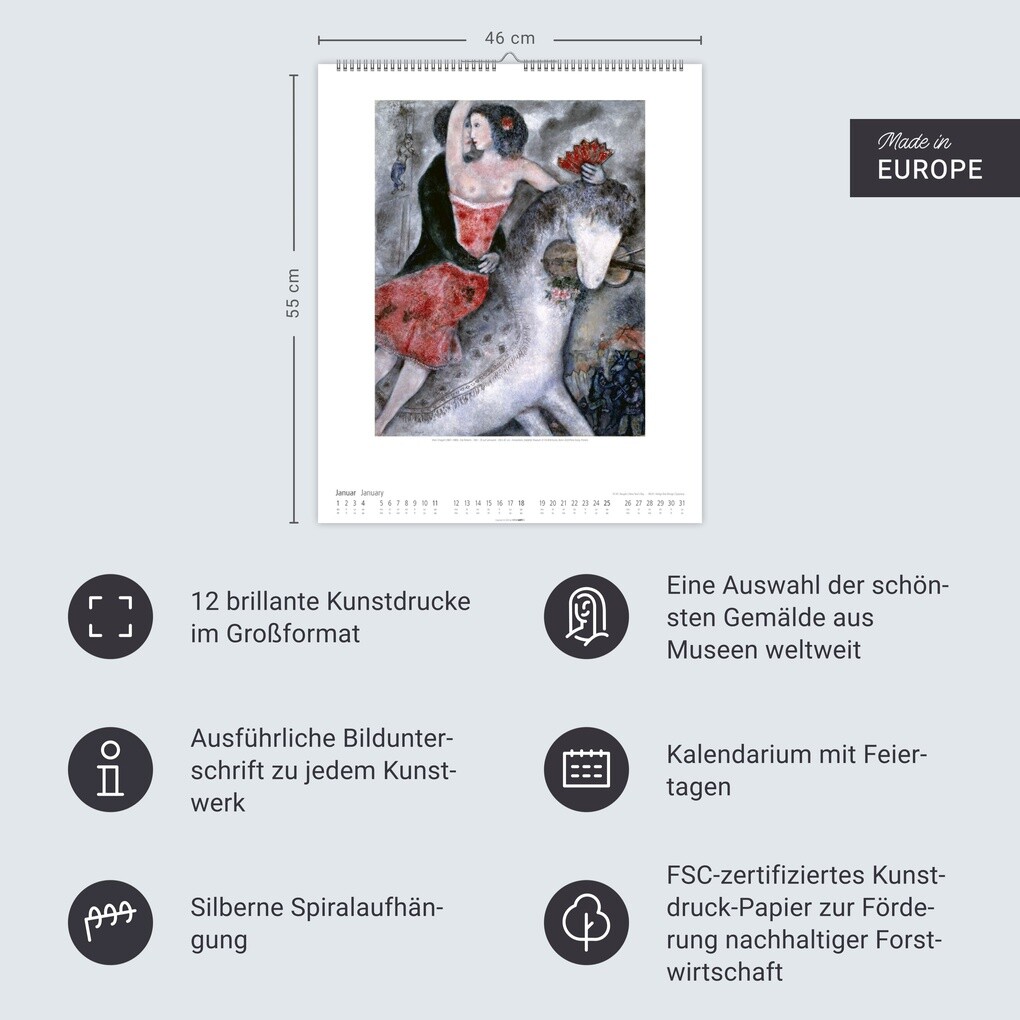 Weitere Ansicht: Marc Chagall Kalender 2026 | Marc Chagall