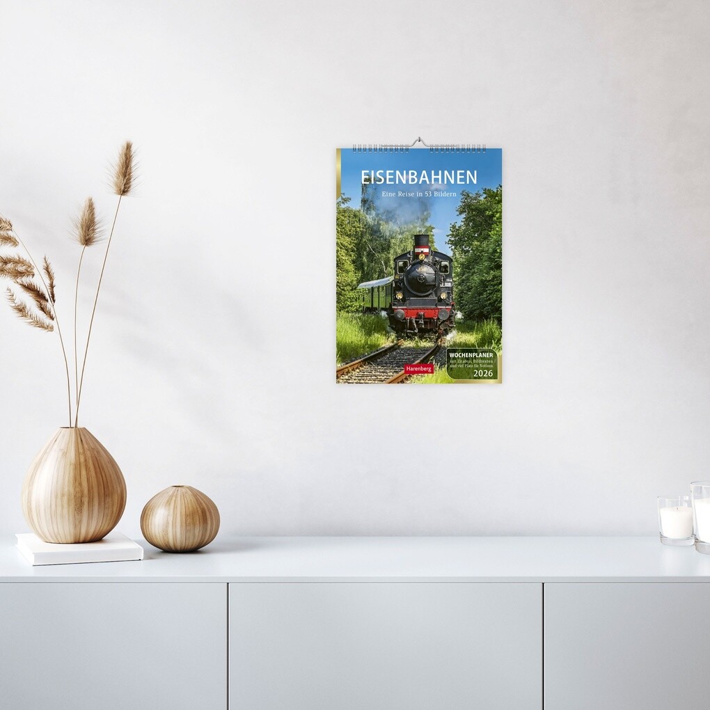 Weitere Ansicht: Eisenbahnen Wochenplaner 2026 - 53 faszinierende Fotografien | Jörn Schramm