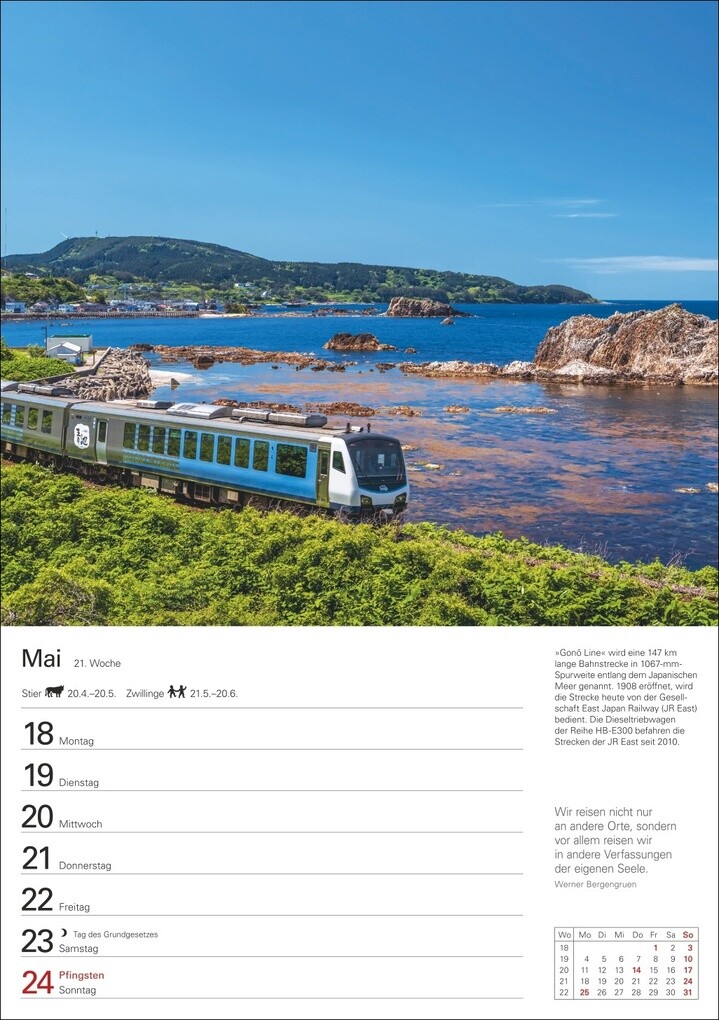Weitere Ansicht: Eisenbahnen Wochenplaner 2026 - 53 faszinierende Fotografien | Jörn Schramm