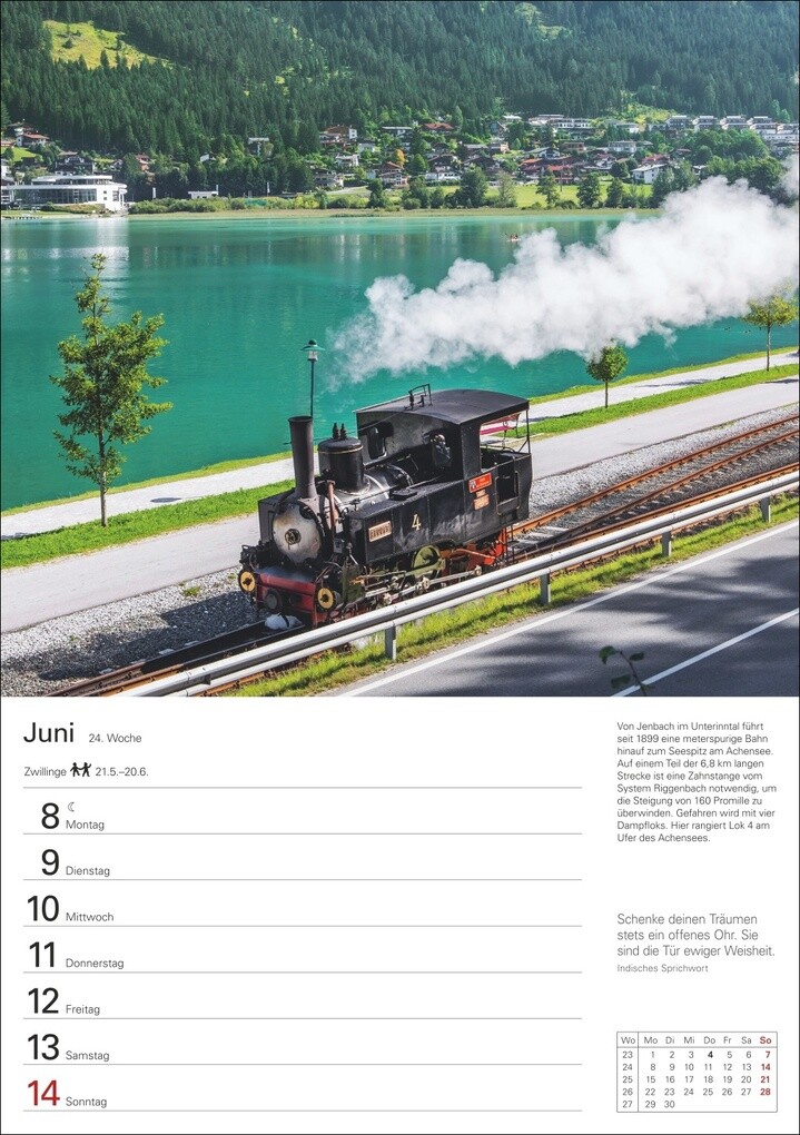 Weitere Ansicht: Eisenbahnen Wochenplaner 2026 - 53 faszinierende Fotografien | Jörn Schramm
