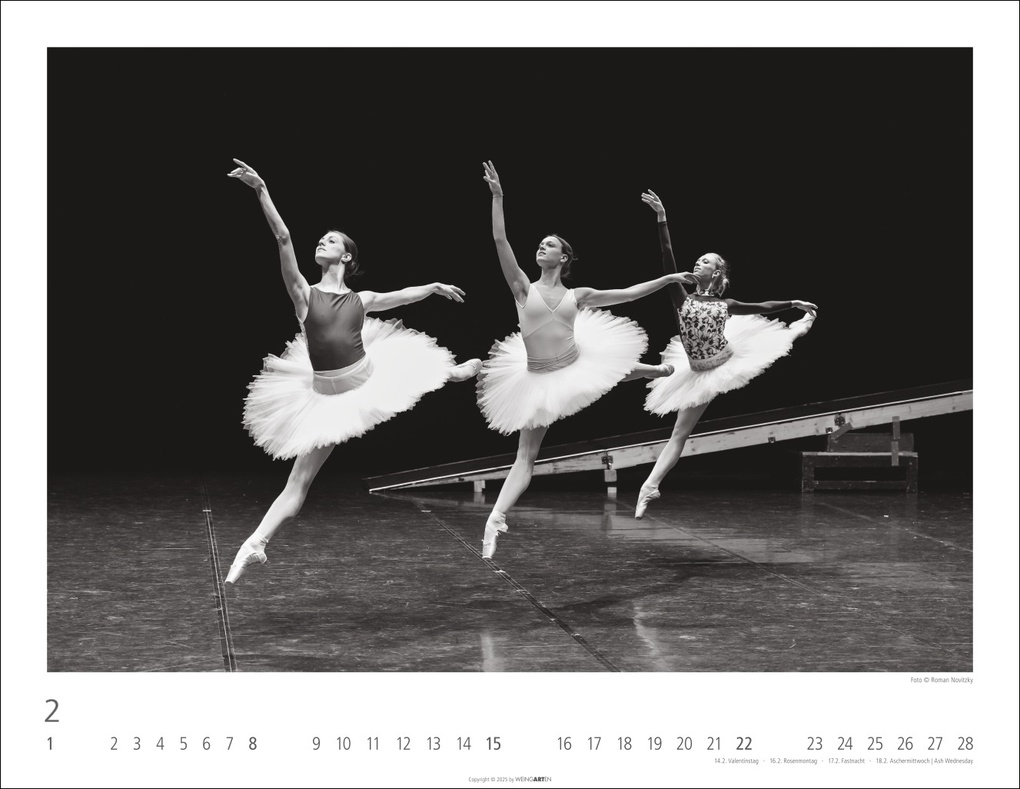 Weitere Ansicht: Ballettsaal - Stuttgarter Ballett Kalender 2026