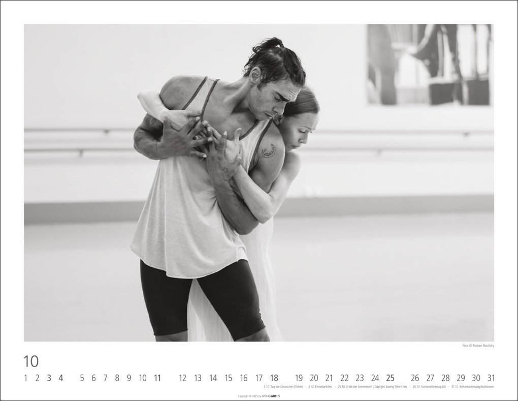 Weitere Ansicht: Ballettsaal - Stuttgarter Ballett Kalender 2026