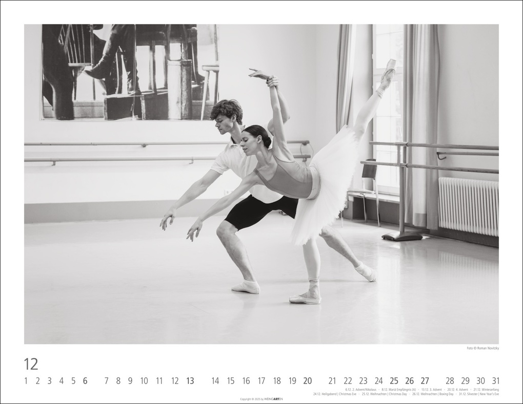 Weitere Ansicht: Ballettsaal - Stuttgarter Ballett Kalender 2026