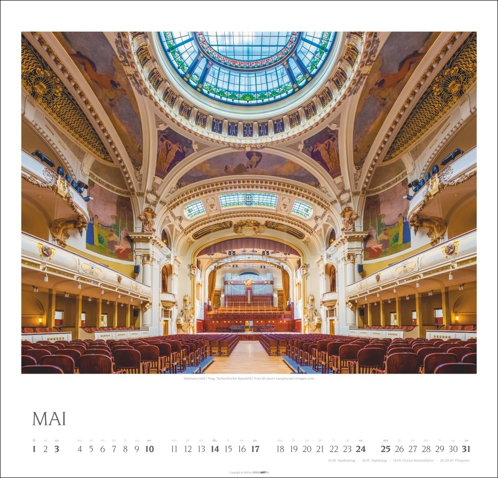 Weitere Ansicht: Die schönsten Konzertsäle Kalender 2026