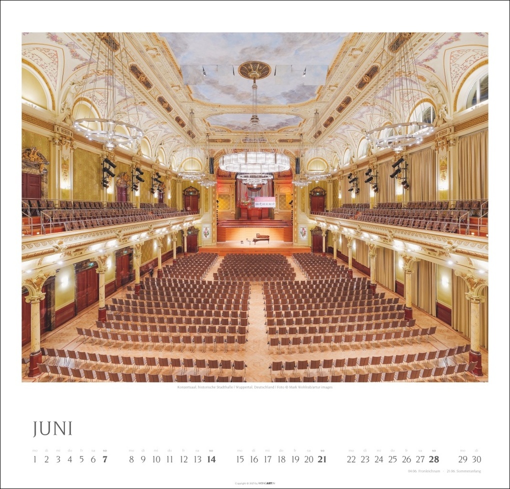 Weitere Ansicht: Die schönsten Konzertsäle Kalender 2026