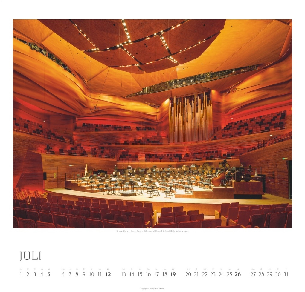 Weitere Ansicht: Die schönsten Konzertsäle Kalender 2026