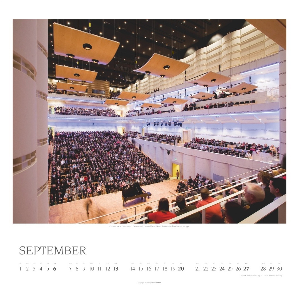 Weitere Ansicht: Die schönsten Konzertsäle Kalender 2026