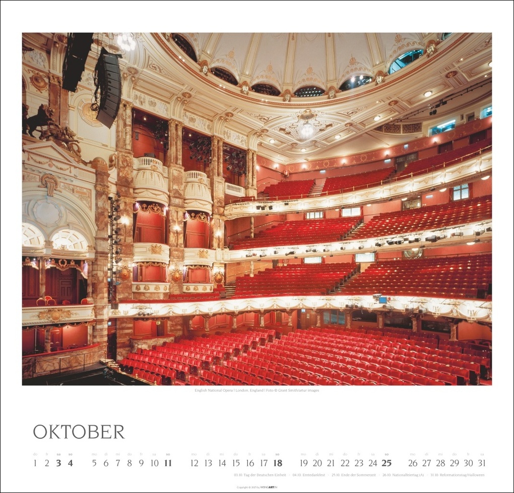 Weitere Ansicht: Die schönsten Konzertsäle Kalender 2026