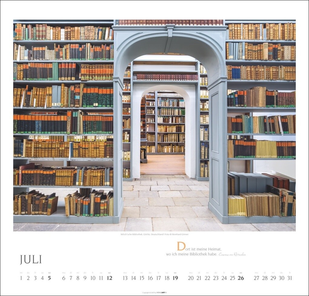 Weitere Ansicht: Welt der Bibliotheken Kalender 2026