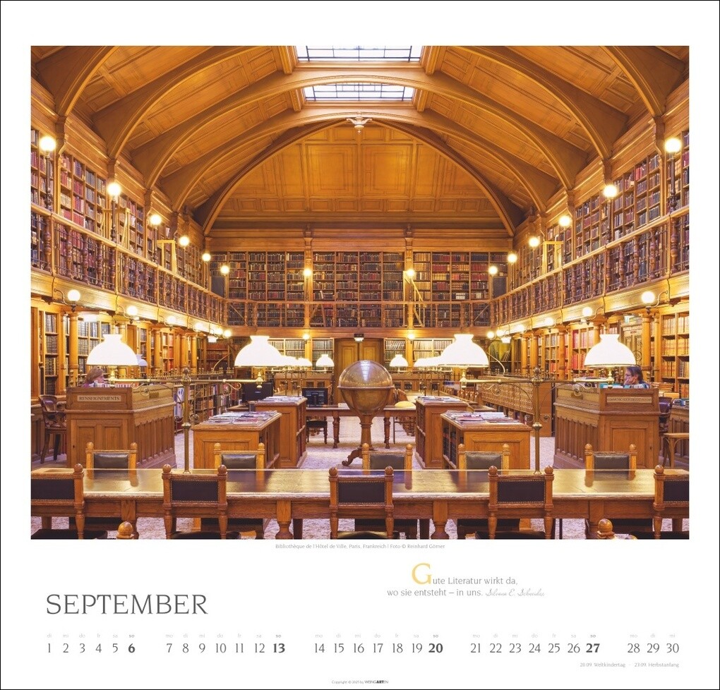 Weitere Ansicht: Welt der Bibliotheken Kalender 2026