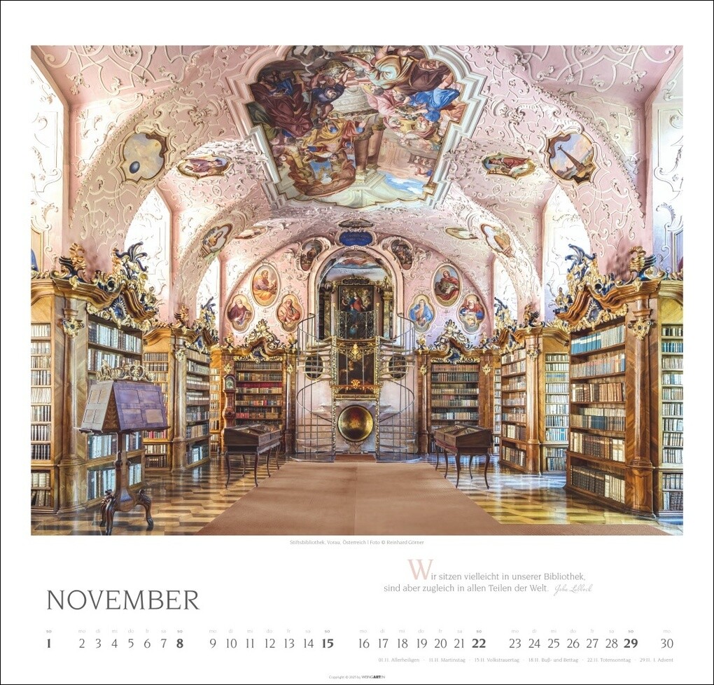Weitere Ansicht: Welt der Bibliotheken Kalender 2026