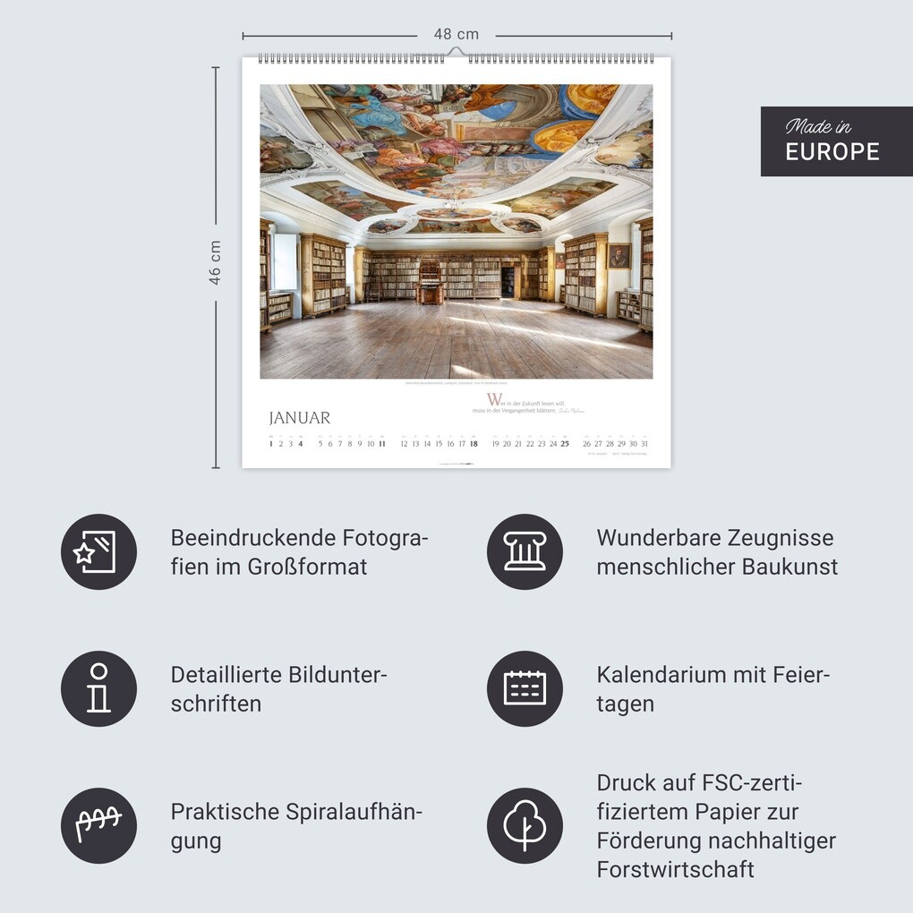 Weitere Ansicht: Welt der Bibliotheken Kalender 2026