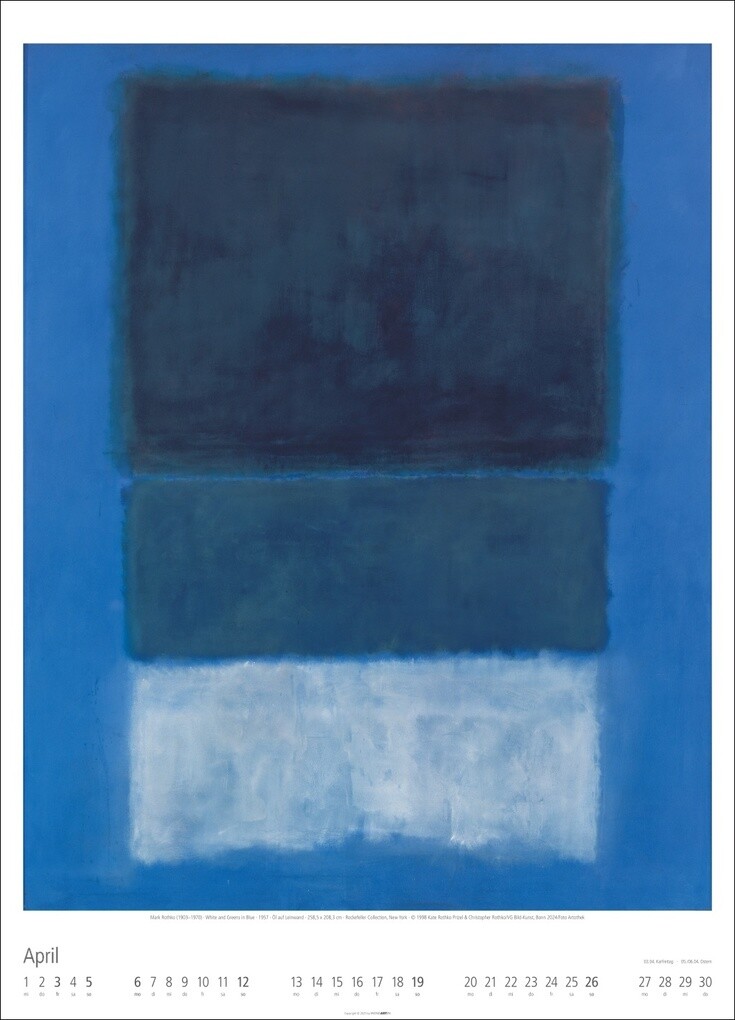 Weitere Ansicht: Mark Rothko Kalender 2026 | Mark Rothko