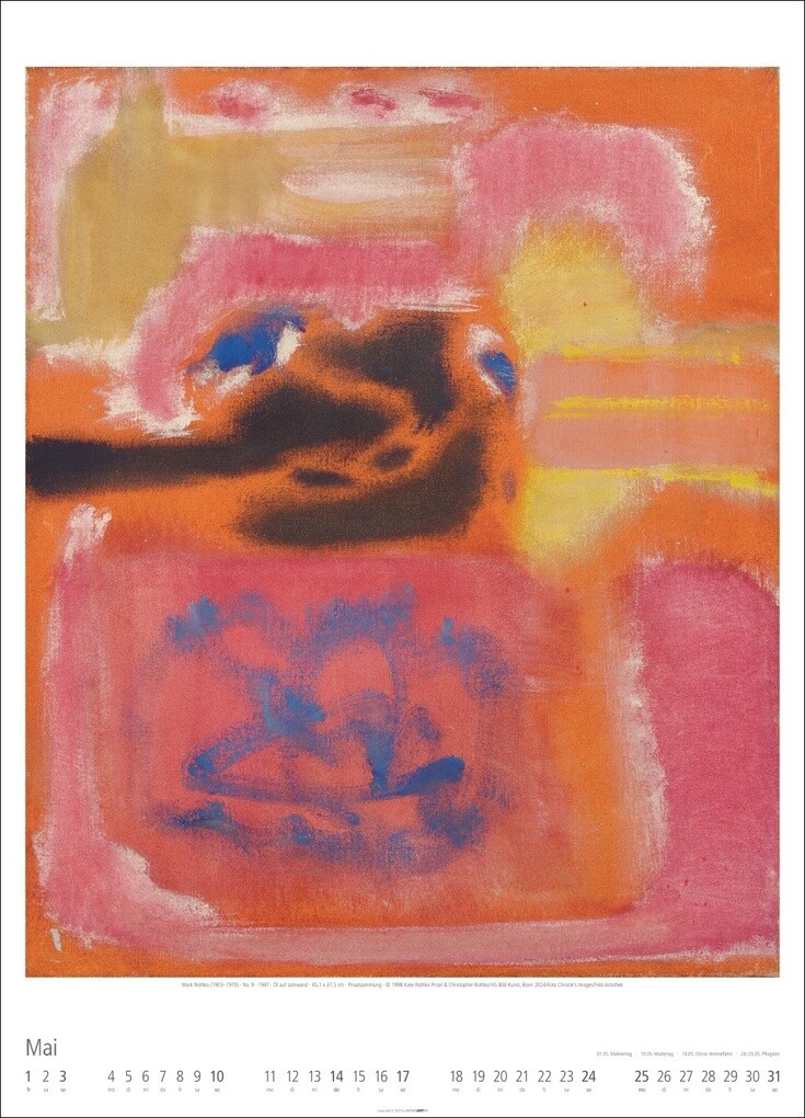 Weitere Ansicht: Mark Rothko Kalender 2026 | Mark Rothko