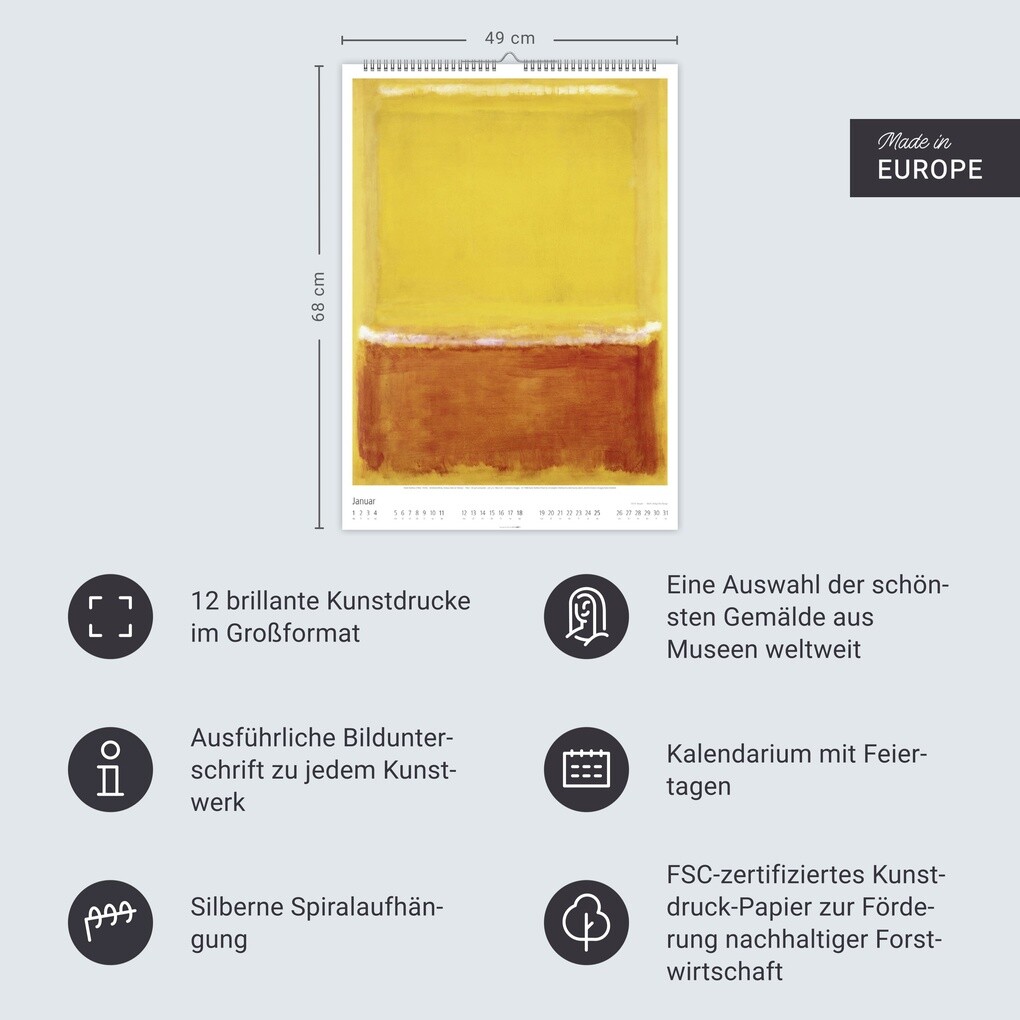 Weitere Ansicht: Mark Rothko Kalender 2026 | Mark Rothko