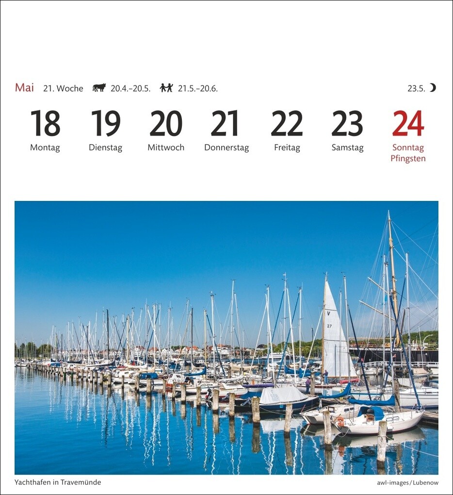 Weitere Ansicht: Ostseeküste Sehnsuchtskalender 2026 - Wochenkalender mit 53 Postkarten