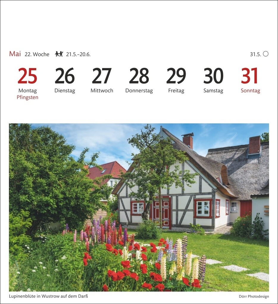 Weitere Ansicht: Ostseeküste Sehnsuchtskalender 2026 - Wochenkalender mit 53 Postkarten
