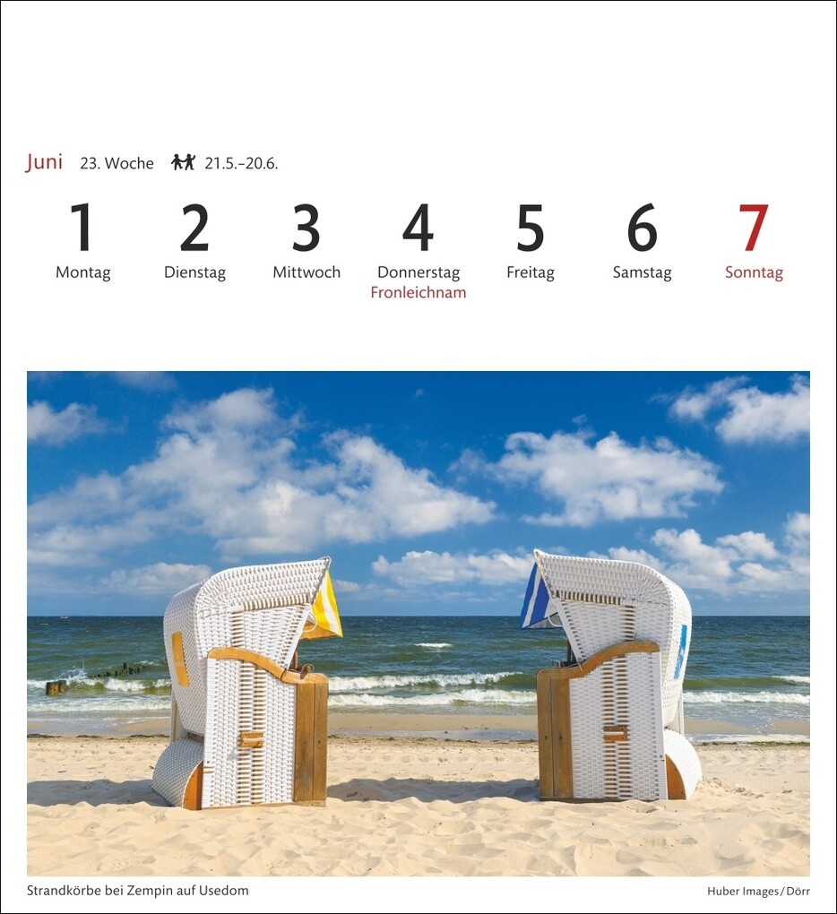 Weitere Ansicht: Ostseeküste Sehnsuchtskalender 2026 - Wochenkalender mit 53 Postkarten
