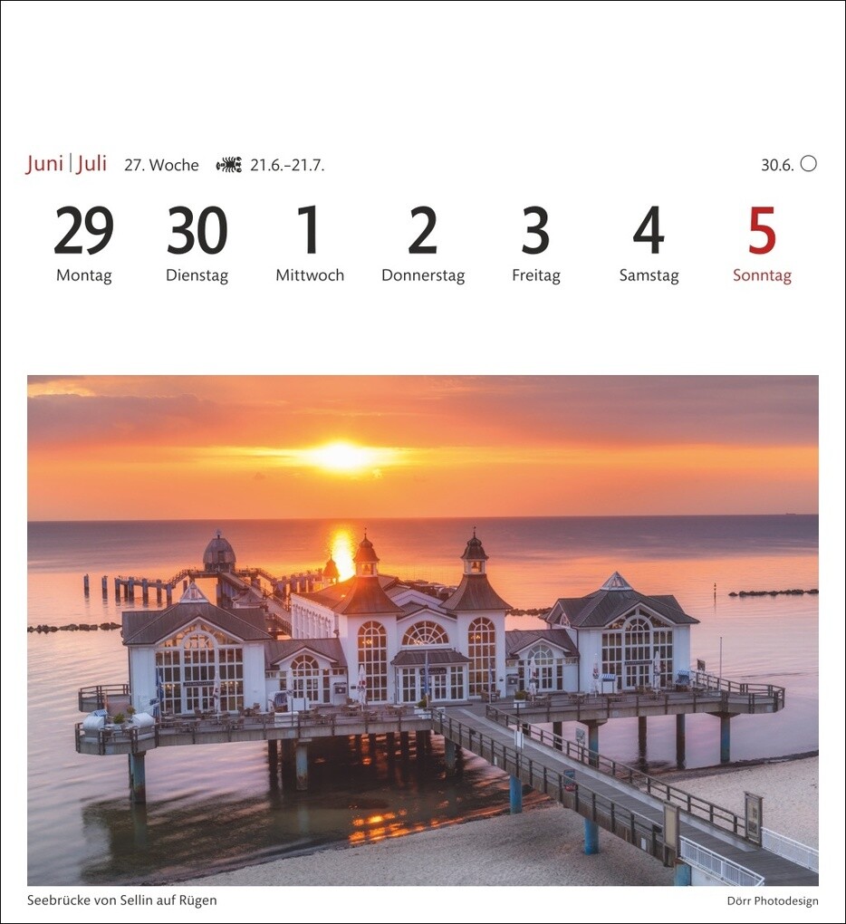 Weitere Ansicht: Ostseeküste Sehnsuchtskalender 2026 - Wochenkalender mit 53 Postkarten