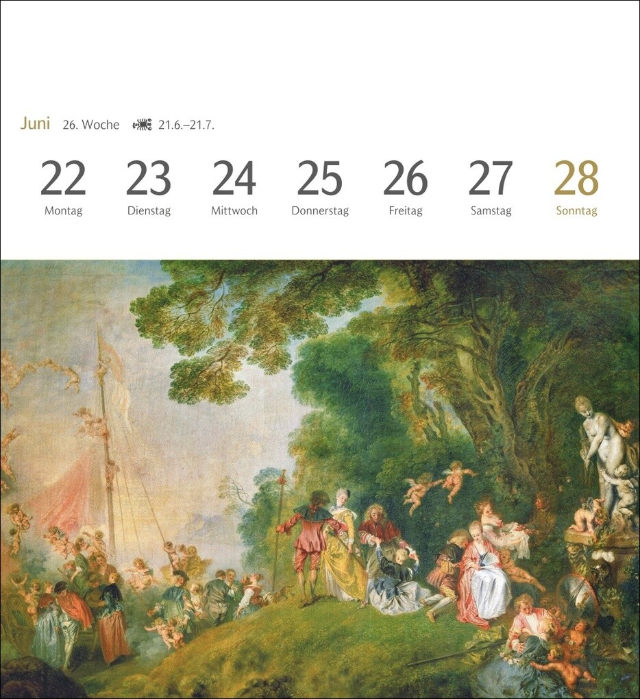 Weitere Ansicht: Kunstgenuss Postkartenkalender 2026 - Kalender mit 53 Kunstpostkarten