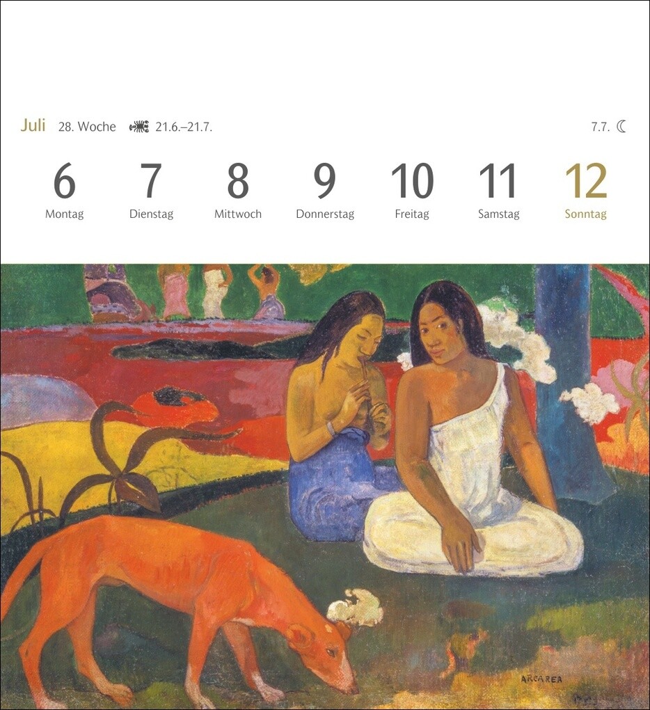 Weitere Ansicht: Kunstgenuss Postkartenkalender 2026 - Kalender mit 53 Kunstpostkarten
