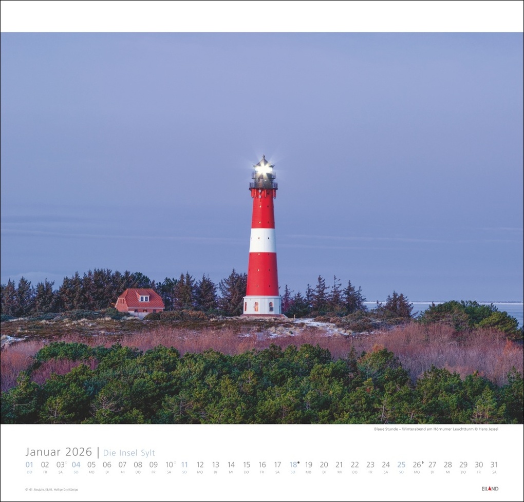 Weitere Ansicht: Die Insel Sylt Edition Kalender 2026 - Hans Jessel