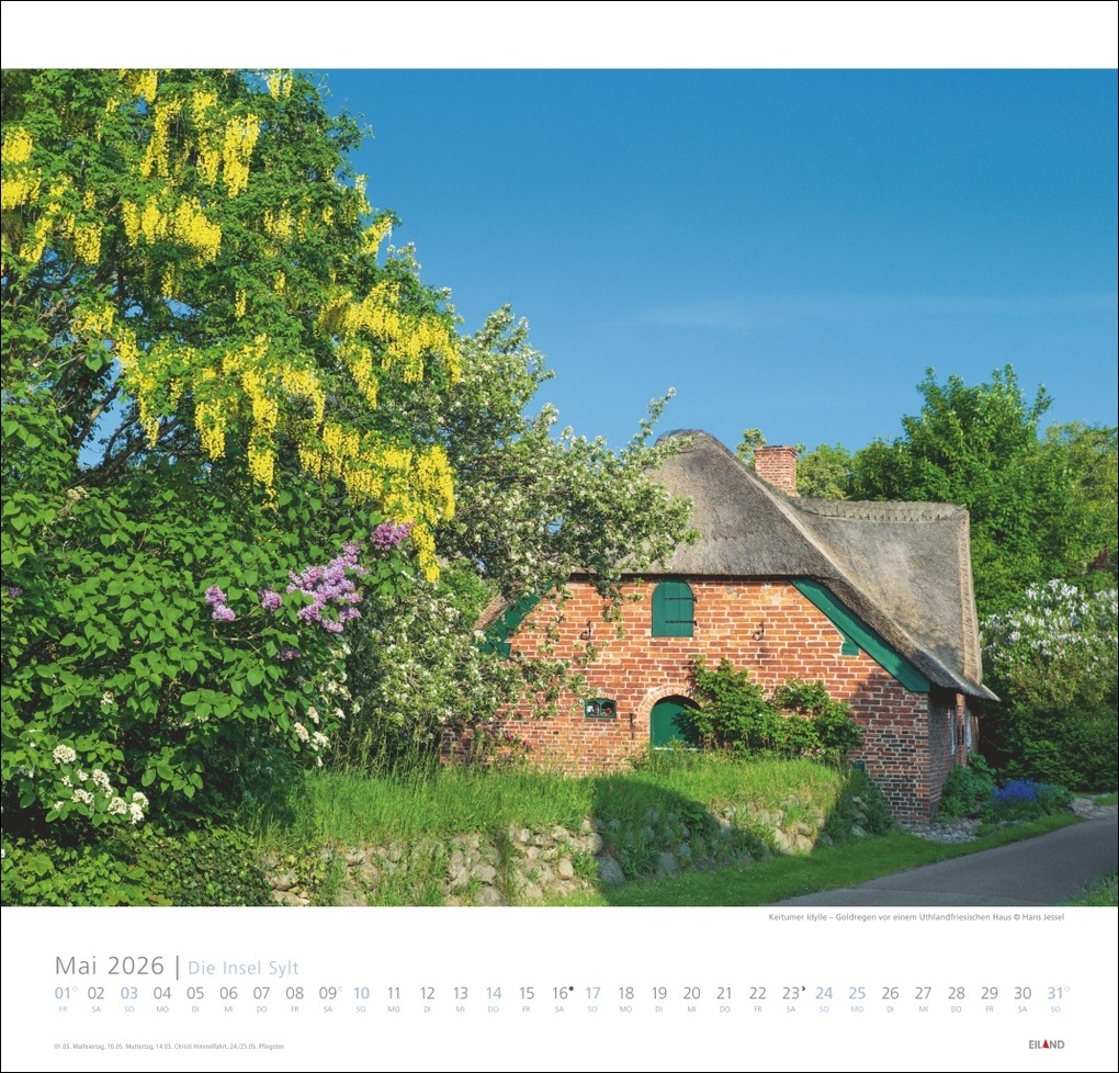 Weitere Ansicht: Die Insel Sylt Edition Kalender 2026 - Hans Jessel