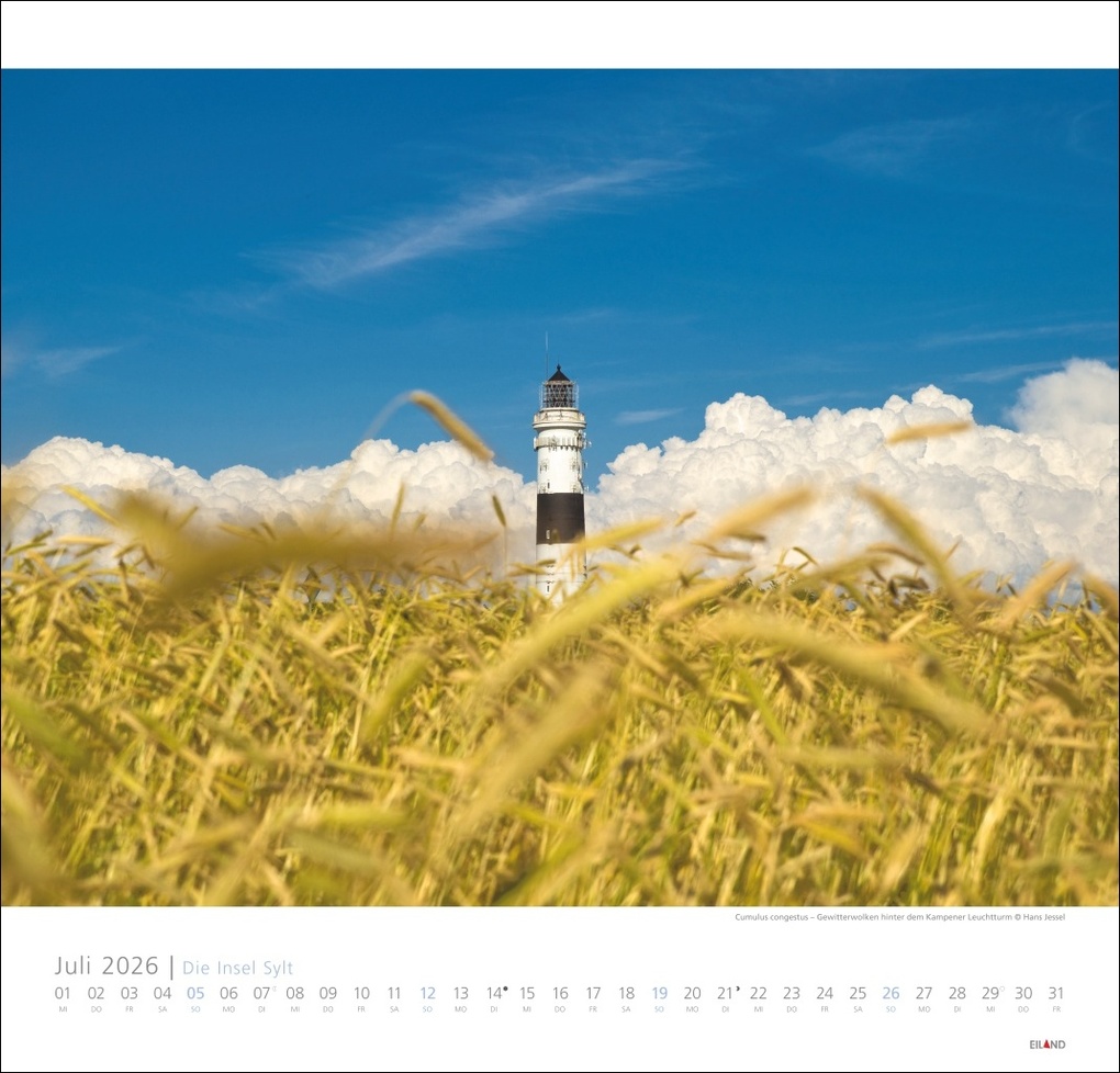 Weitere Ansicht: Die Insel Sylt Edition Kalender 2026 - Hans Jessel
