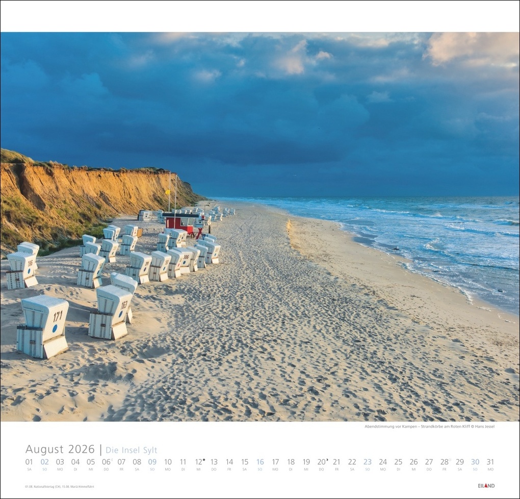 Weitere Ansicht: Die Insel Sylt Edition Kalender 2026 - Hans Jessel