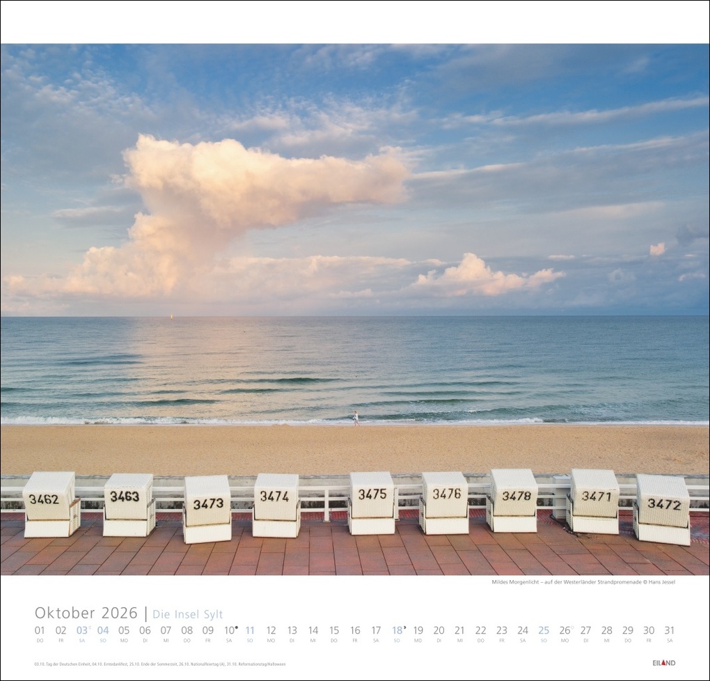 Weitere Ansicht: Die Insel Sylt Edition Kalender 2026 - Hans Jessel
