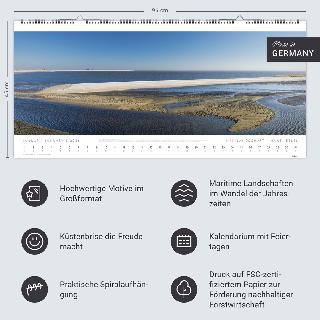 Weitere Ansicht: Meerlandschaft Kalender 2026 - Hans Jessel